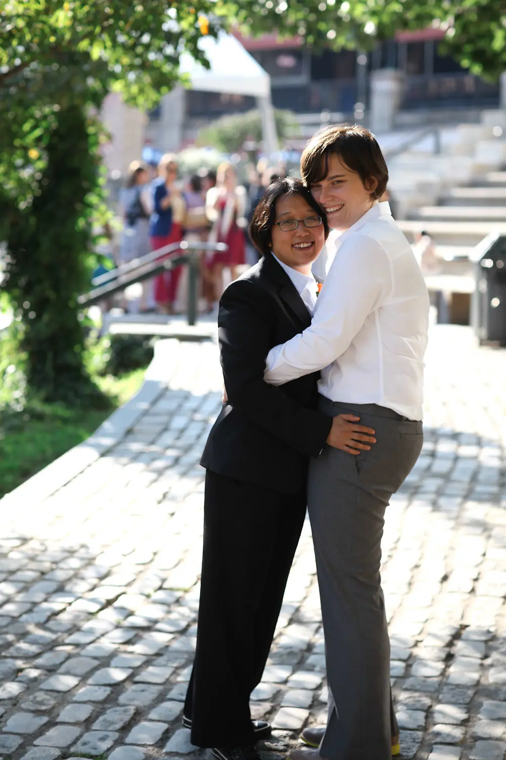 A photo of my wife Jen and I on our wedding day